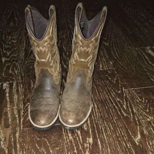 Men's Brown Leather Western Boots